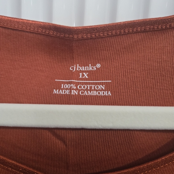 Women's Sleeveless Top in Rust by CJ Banks - Picture 2 of 4